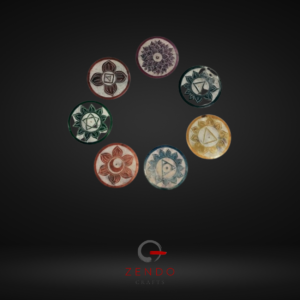 Colored Stone 7 chakra Incense  Holder